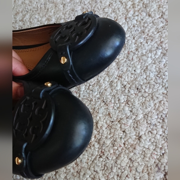 Tory Burch Mini Miller Logo Pump Heels - Black Size 7.5 - Picture 14 of 15